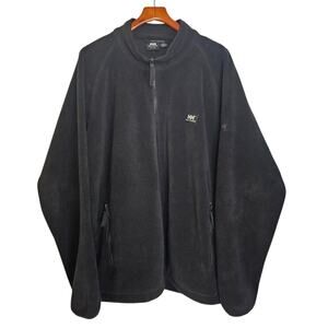 Helly Hansen Mens Black Fleece Casual Outdoor Utility Jacket Size XXL